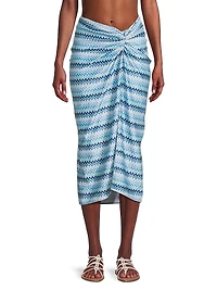 Xana Chevron Coverup Skirt
