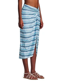 Xana Chevron Coverup Skirt