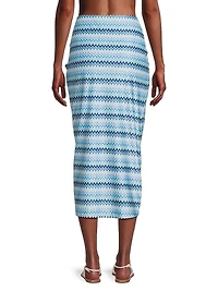 Xana Chevron Coverup Skirt