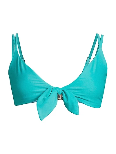 Nichelle Tie-Front Bikini Top