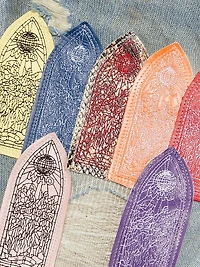 Patch Arched Repaired Distressed Jeans