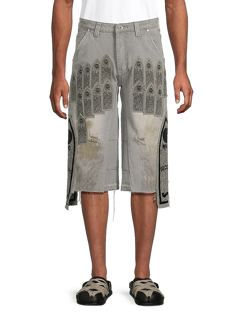 Arched Patch Carpenter Shorts