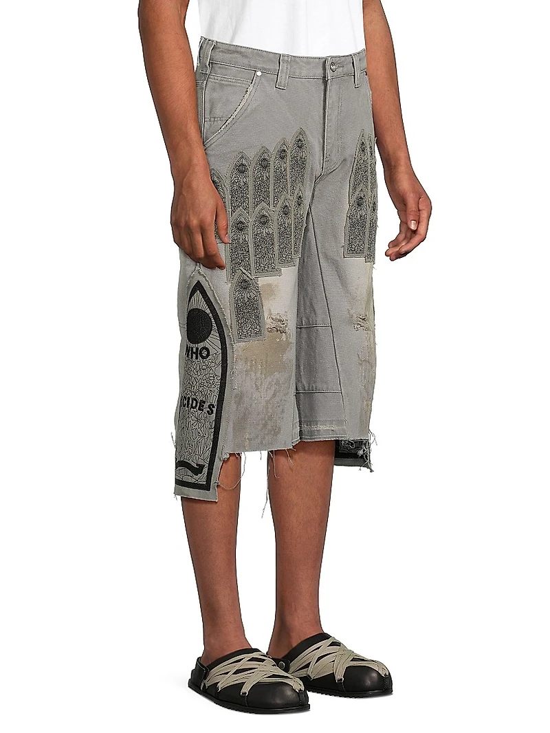 Arched Patch Carpenter Shorts