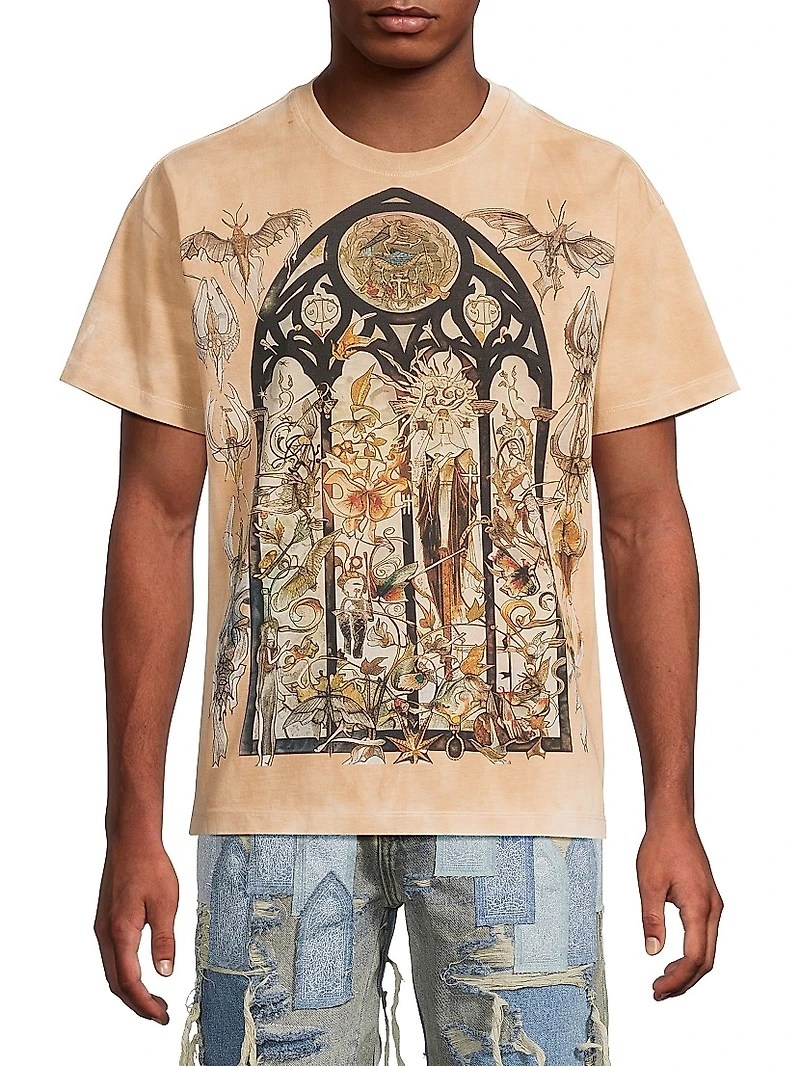 Gleaming Cotton Crewneck T-Shirt