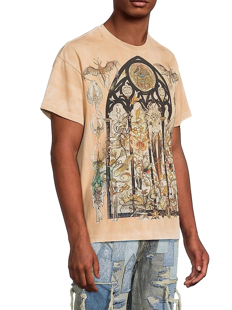 Gleaming Cotton Crewneck T-Shirt