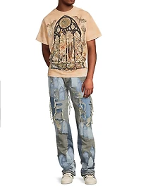 Gleaming Cotton Crewneck T-Shirt