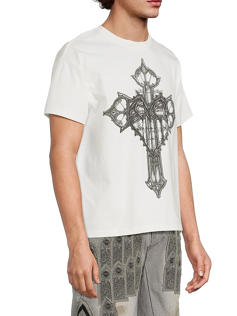 Crossed Heart Crewneck T-Shirt