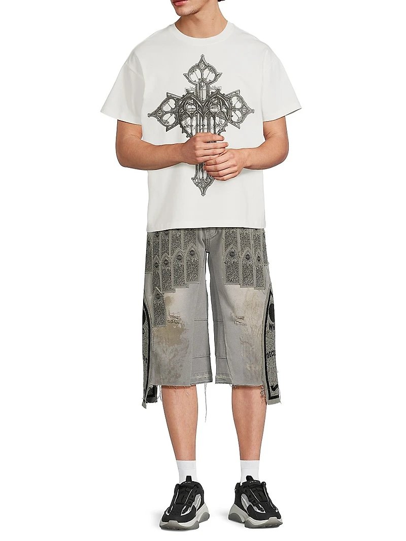Crossed Heart Crewneck T-Shirt