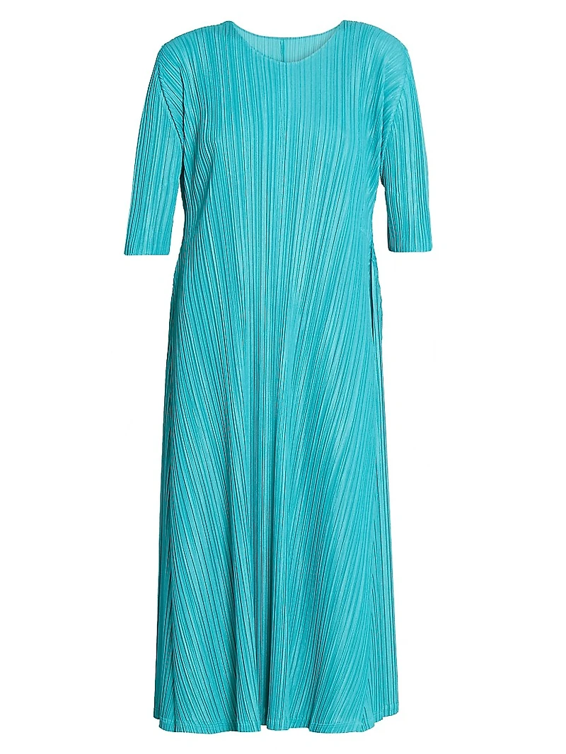 Mellow Pleats Midi-Dress