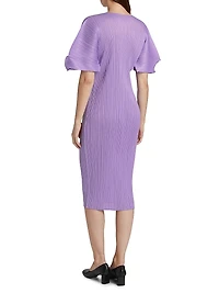Monthly Colors: April Plissé Midi-Dress