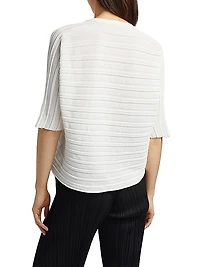 Step Plissé Knit Top
