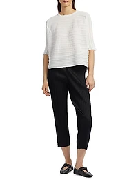 Step Plissé Knit Top