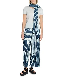 Refraction Printed Wide-Leg Pants