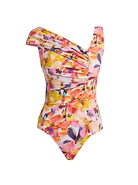 Ryobe Ruched Floral Swimsuit