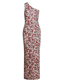 Anouk Floral One-Shoulder Maxi Dress