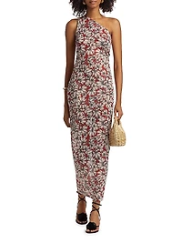 Anouk Floral One-Shoulder Maxi Dress