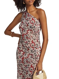 Anouk Floral One-Shoulder Maxi Dress