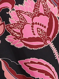 Sam Floral Stretch Jersey Body-Con Maxi Dress