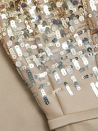 Phaedra Sequin Strapless Gown