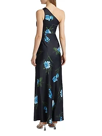 Delphine Floral One-Shoulder Maxi Dress
