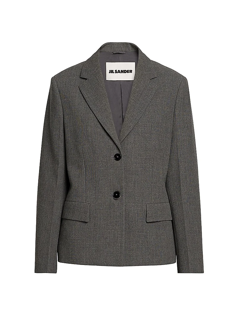 Wool Single-Breasted Jacket