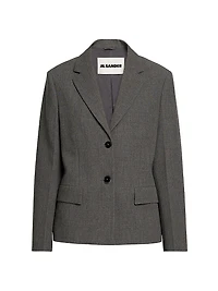 Wool Single-Breasted Jacket