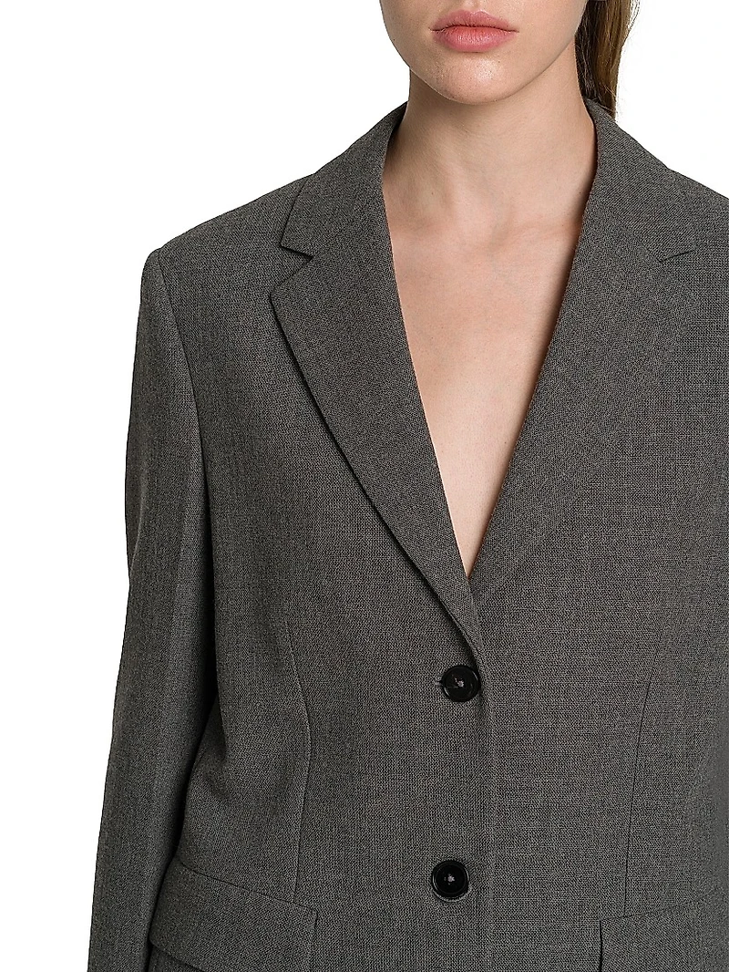 Wool Single-Breasted Jacket