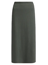 Jovina Wool Knit Midi Skirt