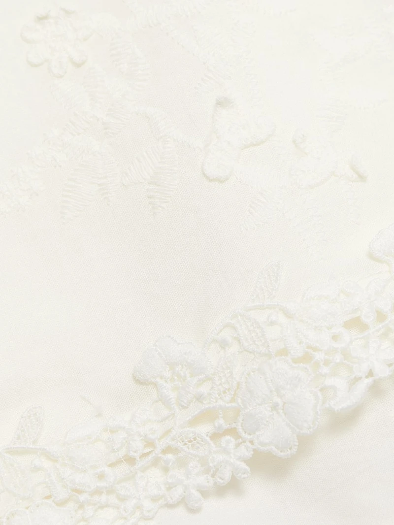 Eila Embroidered Cotton Shorts