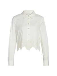 Cielo Lace-Trimmed Blouse