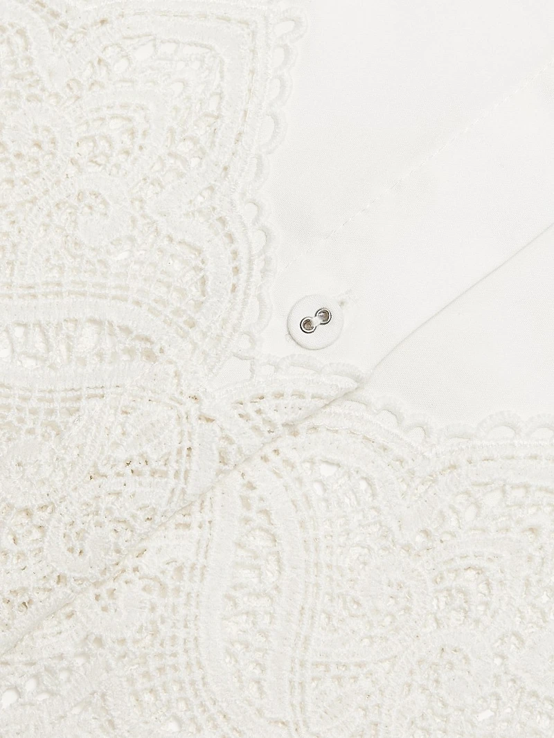 Cielo Lace-Trimmed Blouse