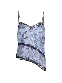 Auren Lace-Trimmed Silk Camisole
