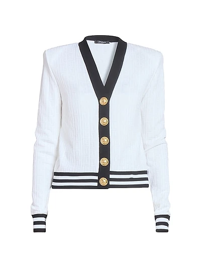 Logo Knit Cardigan