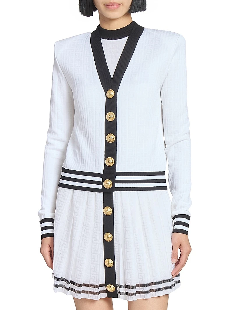 Logo Knit Cardigan