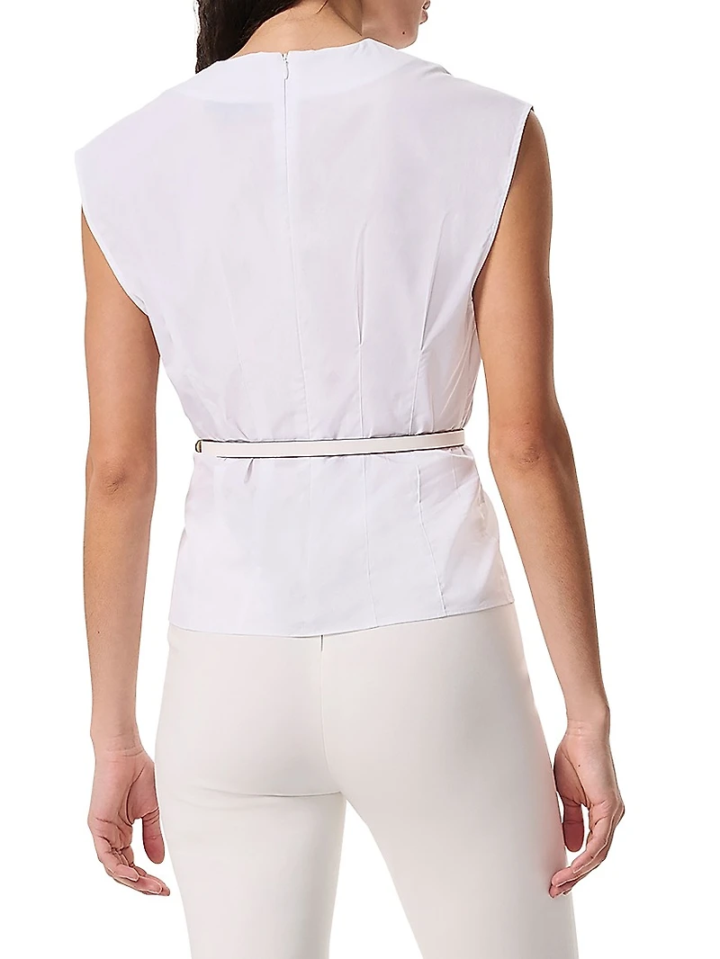 Ines Poplin Sleeveless Top