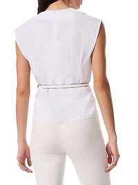 Ines Poplin Sleeveless Top