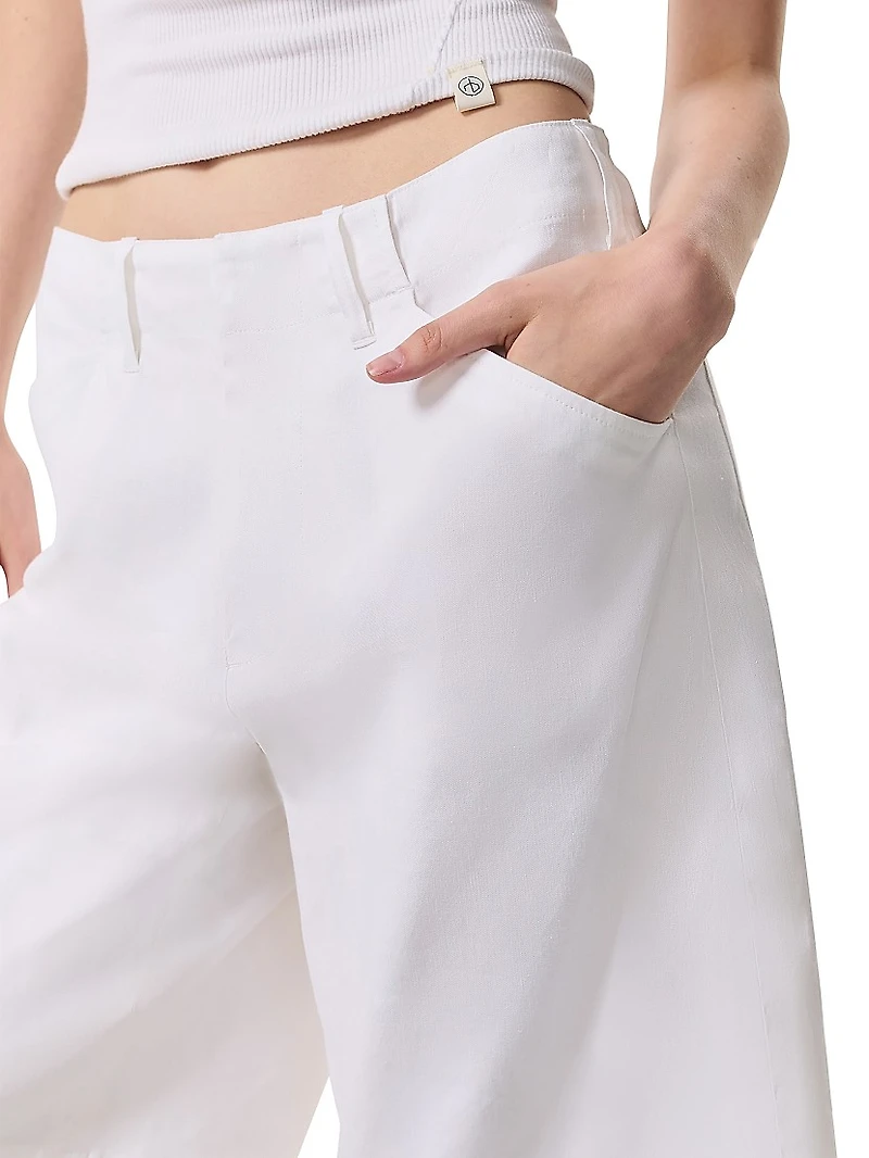 Banks Linen-Blend Shorts