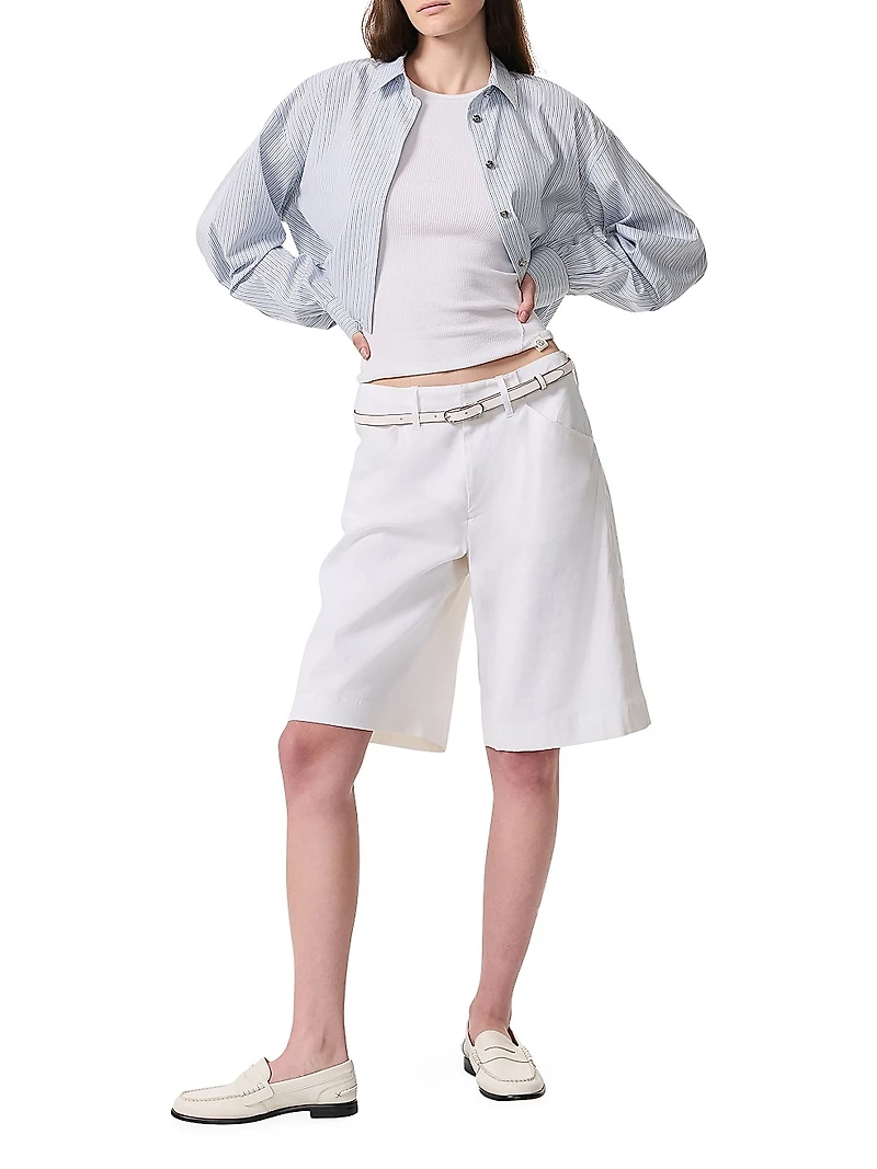 Banks Linen-Blend Shorts