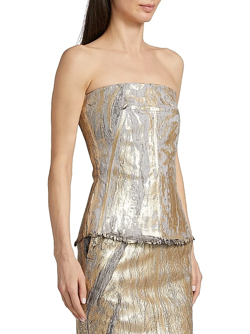 Hollywood Denim Bustier Top