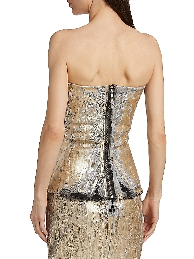Hollywood Denim Bustier Top