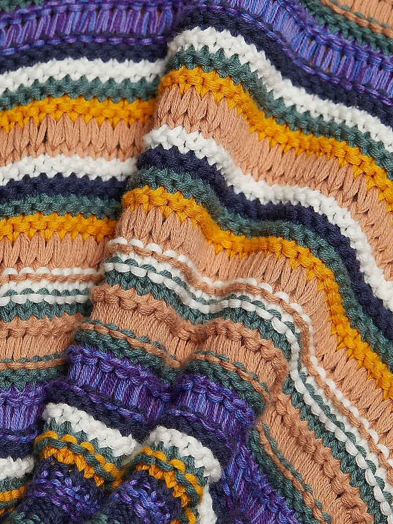 Farfaela Striped Cotton Sweater