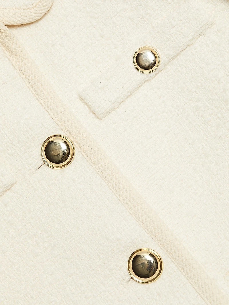 Meiradith Cotton-Blend Bouclé Crop Jacket