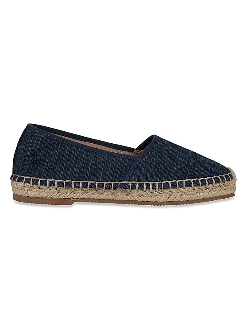 Baby Girl's & Girl's Woven Espadrille Flats