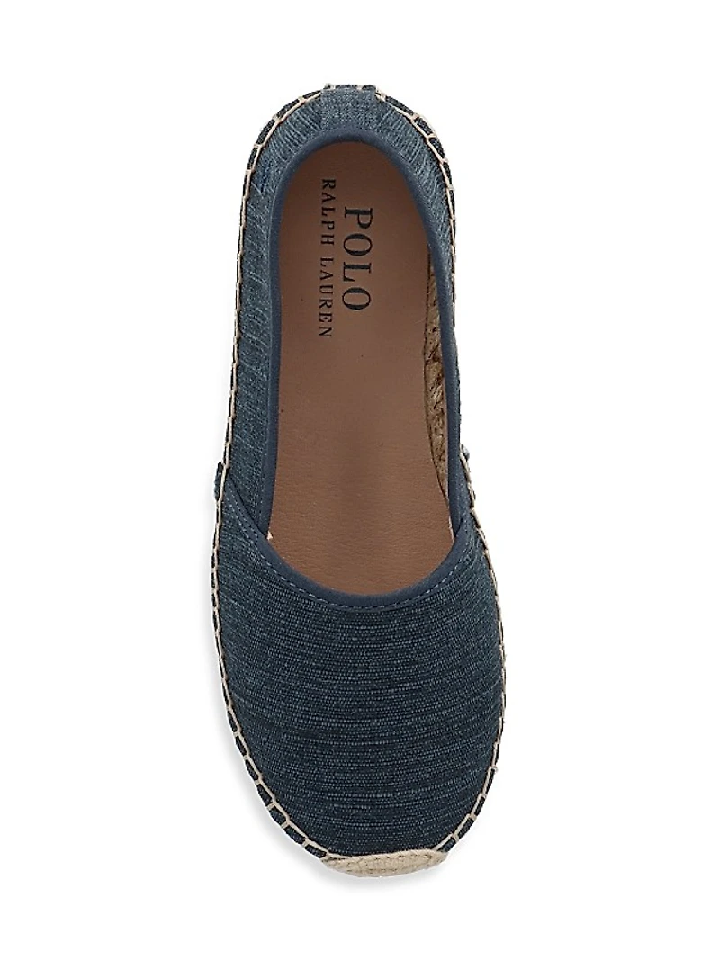 Baby Girl's & Girl's Woven Espadrille Flats
