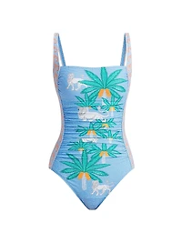 Johnny Was x Paolita Ruched One-Piece Swimsuit