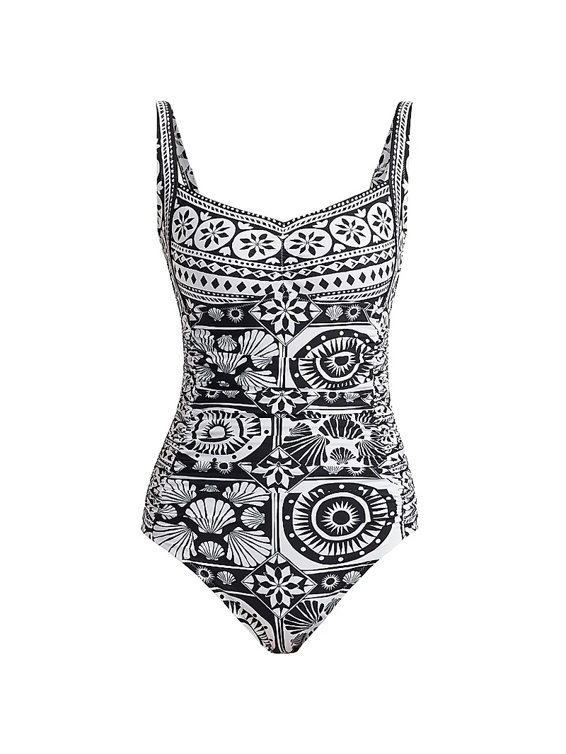 Sweetheart Ruched One-Piece Swimsuit
