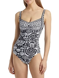 Sweetheart Ruched One-Piece Swimsuit