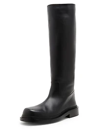 Leather Knee-High Boots