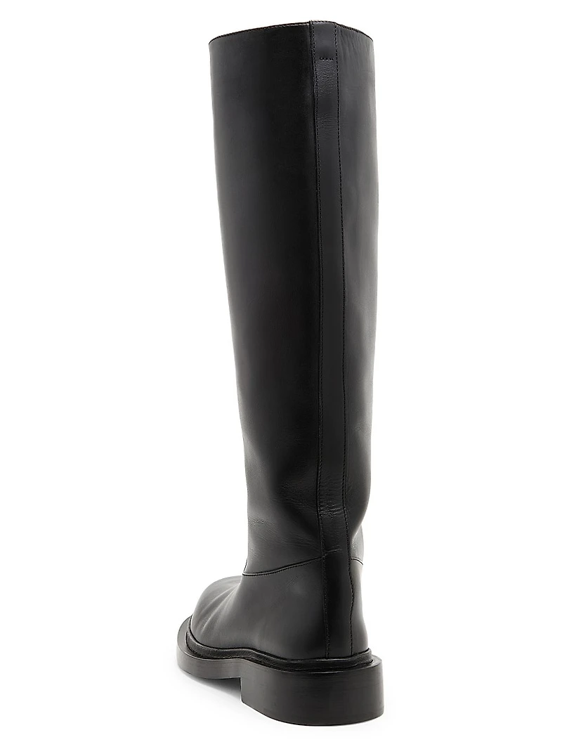 Leather Knee-High Boots