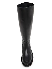 Leather Knee-High Boots
